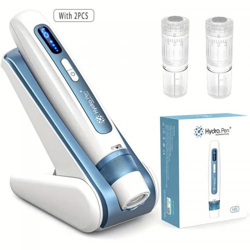 Dr. Pen Hydra H5 Wireless Electric Pen | 2 Nano-HR Heads, Adjustable Liquid Output, Rechargeable Battery